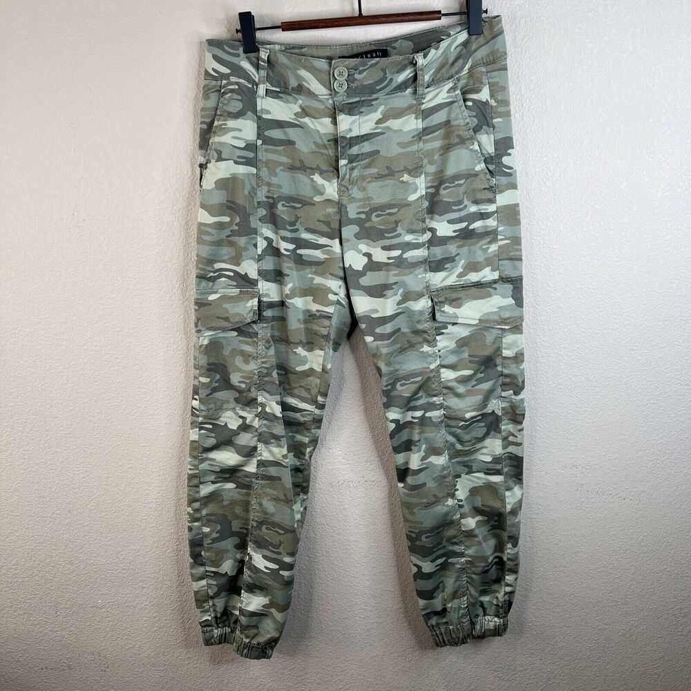 SANCTUARY WOMENS STANDARD SURPLUS COMBAT Tapered PANT Army Hunting Camo SIZE 27